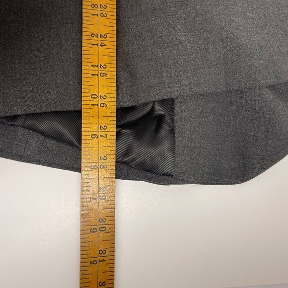 NWT Banana Republic Double Weave Asymmetrical Blazer Size 12 Gray Stretch Womens - Picture 14 of 14